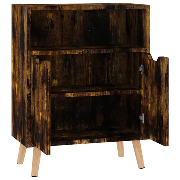 vidaXL Skjenk røkt eik 60x30x72 cm konstruert tre