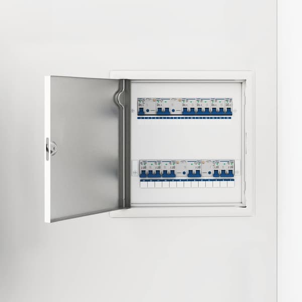 vidaXL Åtkomstpanel Vit 63 x 33 x 3 cm Stål