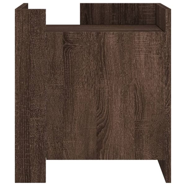 vidaXL Nattbord brun eik 45x50x50 cm konstruert tre