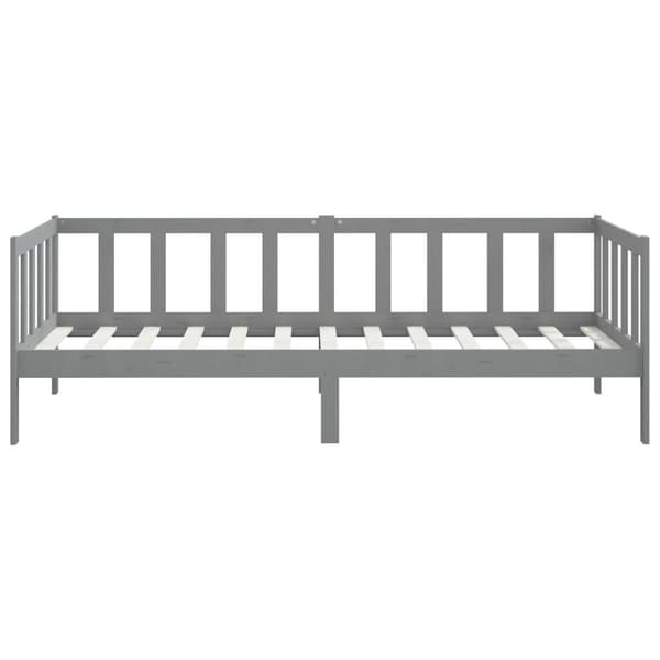 vidaXL Dagseng grå heltre furu 90x200 cm