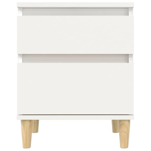 vidaXL Sängbord 2 st vit 40x35x50 cm