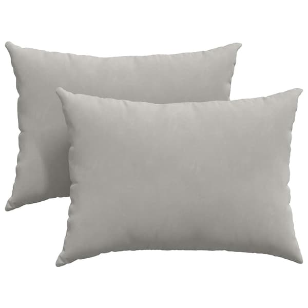 vidaXL Soffkuddar 2 st Ljusgrå 70 x 50 cm tyg