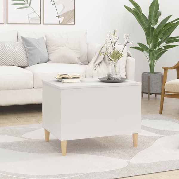 vidaXL Soffbord vit 60x44,5x45 cm konstruerat trä