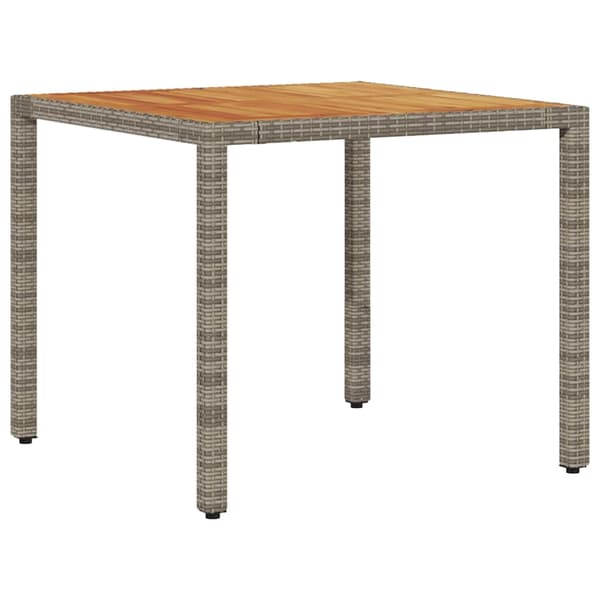 vidaXL Trädgårdsmöbelset 3 pcs Grå konstrotting