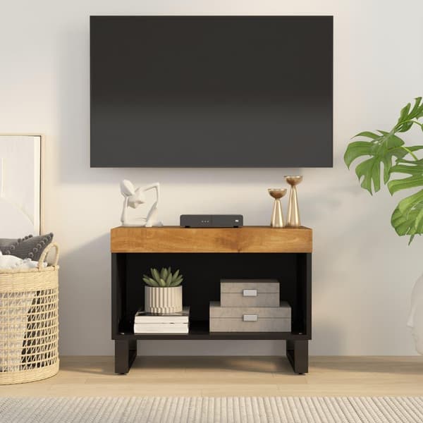 vidaXL TV-benk 60x33x43,5 cm heltre mango