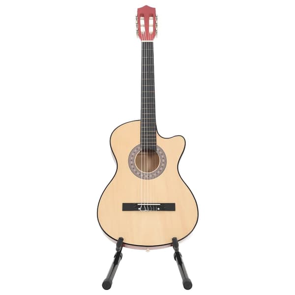 vidaXL Akustisk gitarr 12 delar med 6 strängar western 38"