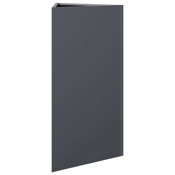 vidaXL Odlingslåda antracit triangulär 40x34,5x70 cm stål