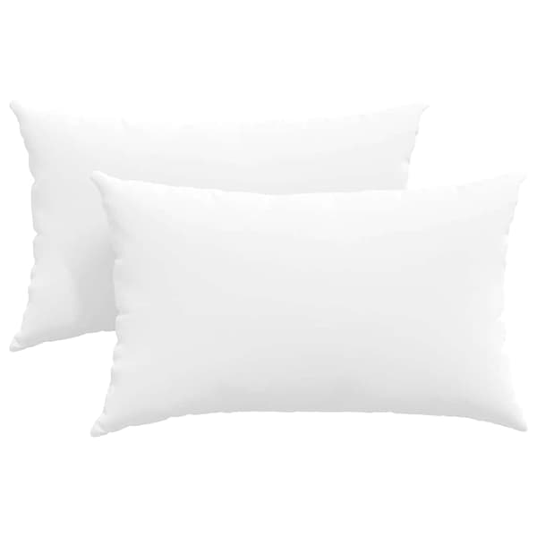 vidaXL Soffkuddar 2 st Vit 50 x 30 cm tyg