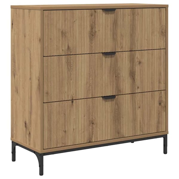 vidaXL Serviesskap Artisan Eik 79,5 x 33 x 82 cm Konstruert tre