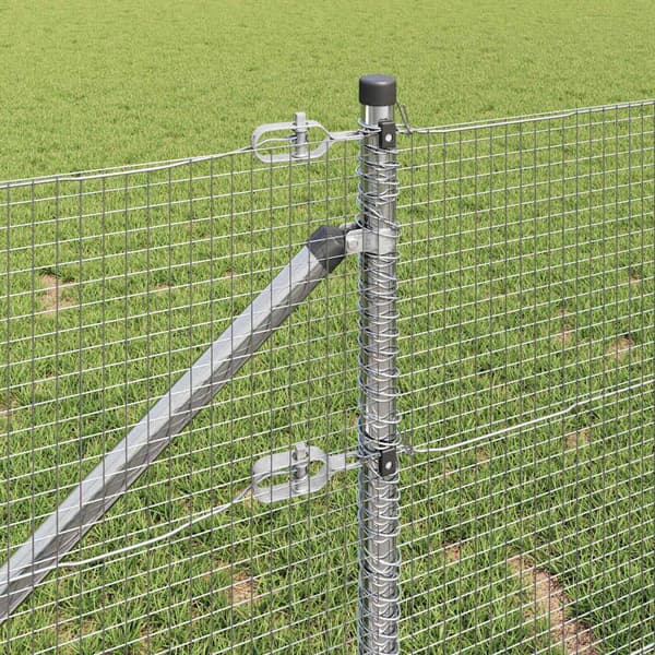 vidaXL Gjerde med innlegg. sølv 0.5 x 100 m Stål