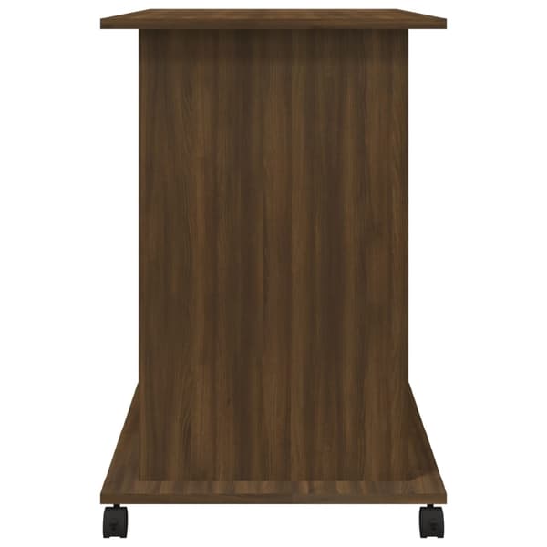 vidaXL Databord brun eik 80x50x75 cm konstruert tre