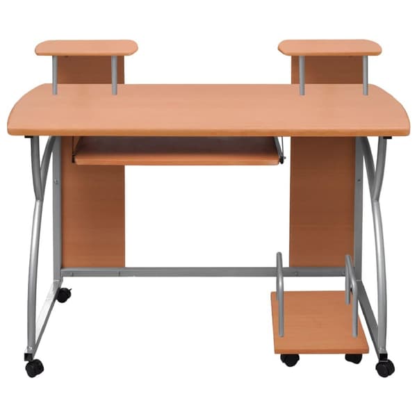 vidaXL Databord brun 110x52x88,5 cm konstruert tre