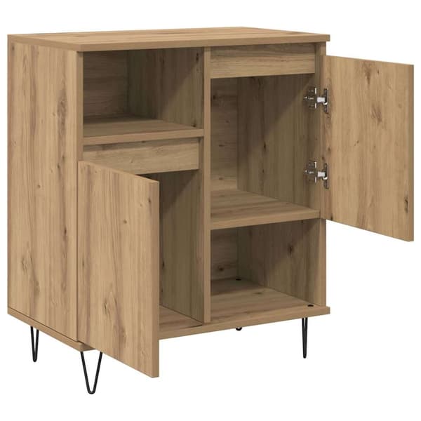 vidaXL Serviesskap 2 pcs Artisan Eik 60 x 35 x 70 cm