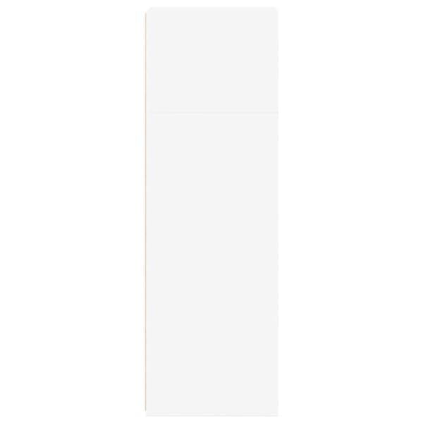 vidaXL Hylle hvit 40x41x124 cm konstruert tre