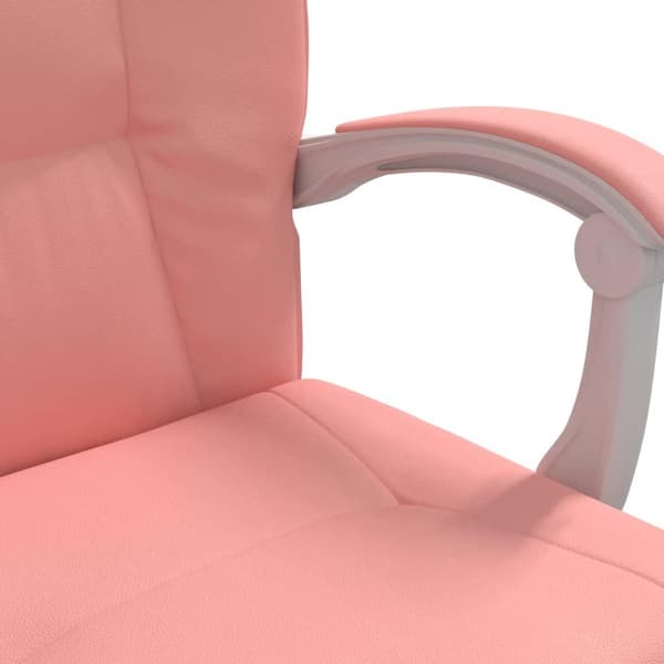 vidaXL Kontorsstol rosa konstläder