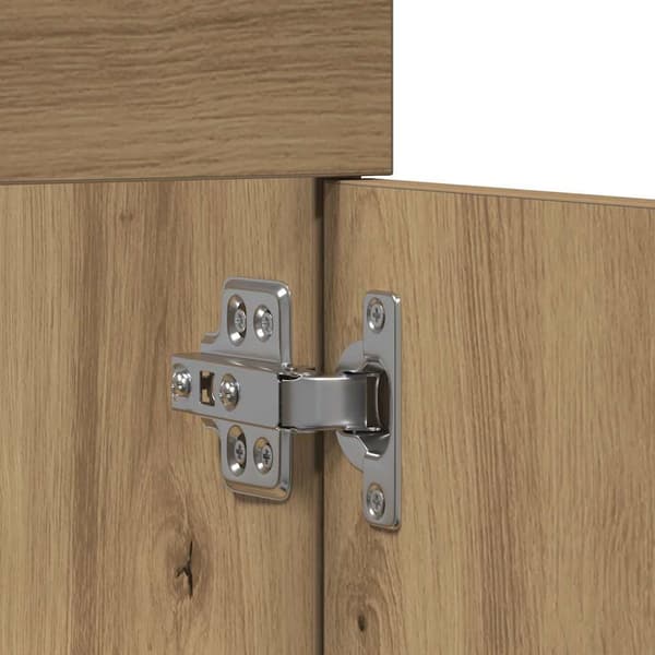 vidaXL Servantskap artisan eik 90x38,5x46 cm konstruert tre