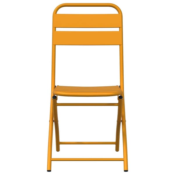vidaXL Hage Folding Stol 2 pcs Sennepsgul 42 x 52 x 82cm