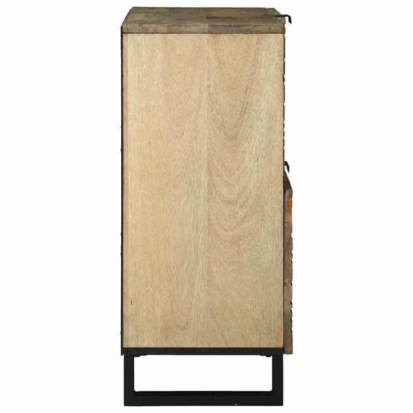 vidaXL Sideboard Brun 80 x 33 x 75 cm heltre mango