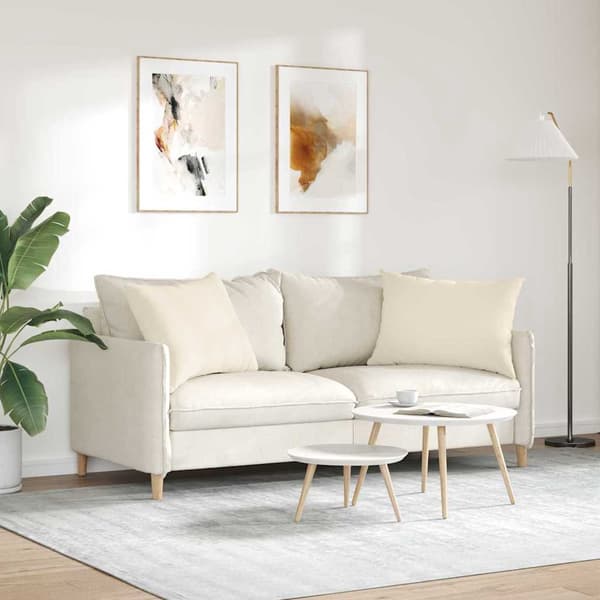 vidaXL Soffkuddar 2 st Beige 70 x 50 cm tyg