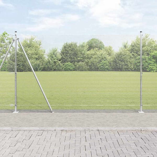 vidaXL Gjerde med innlegg. sølv 1.4 x 25 m Stål