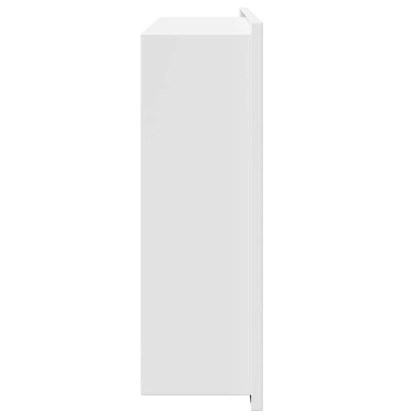 vidaXL Dusjniche Hvit 45 x 30 x 9.5 cm Rustfritt Stål
