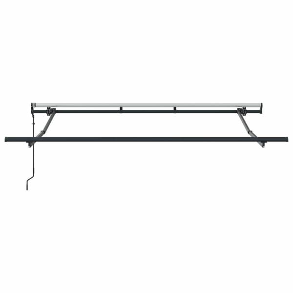 vidaXL Utfällbar markis Brun 350 x 200 cm tyg