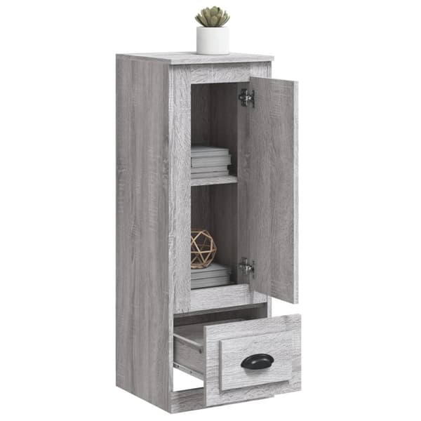 vidaXL Highboard grå sonoma 36x35,5x103,5 cm konstruert tre