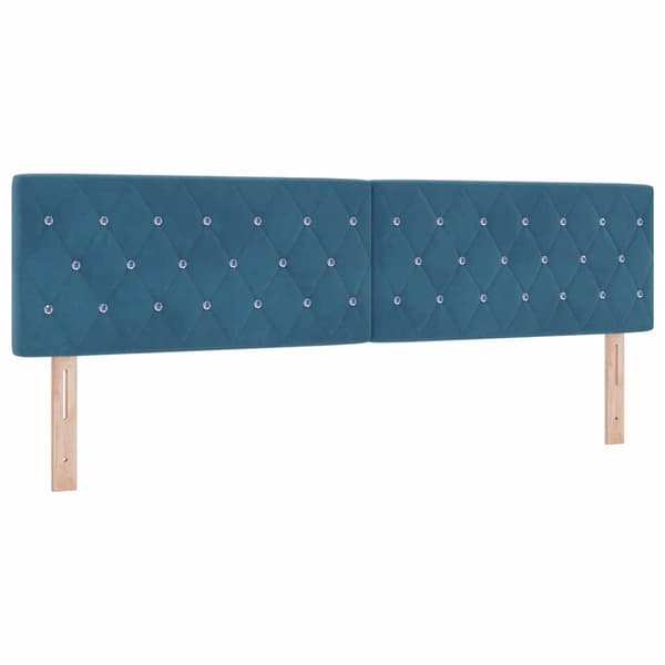 vidaXL Huvudgavel Mörkblå 180 cm Sammet