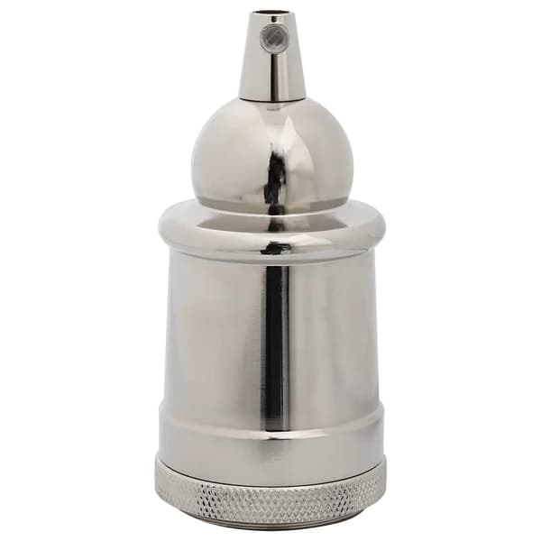vidaXL Lamphållare 2 st Satin Nickel E27