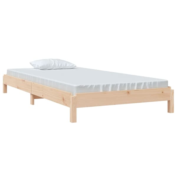 vidaXL Stableseng 90x190 cm heltre furu