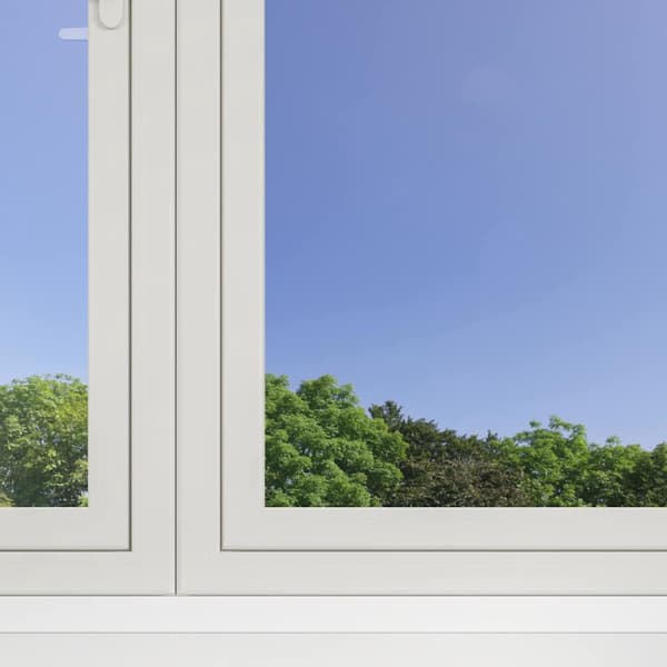 vidaXL Statisk Reflekterande Solfilmsfönster silver 90 x 1000 cm PVC
