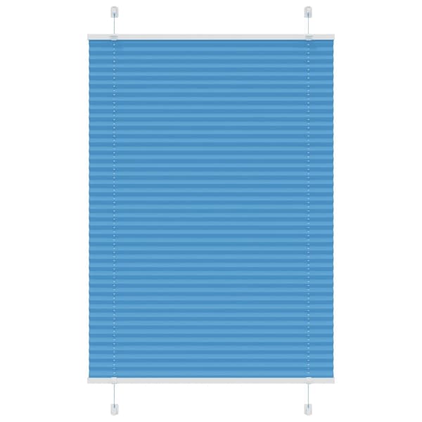 vidaXL Plisségardin Blå 95x150 cm Stoffbredde 94,4 cm Polyester