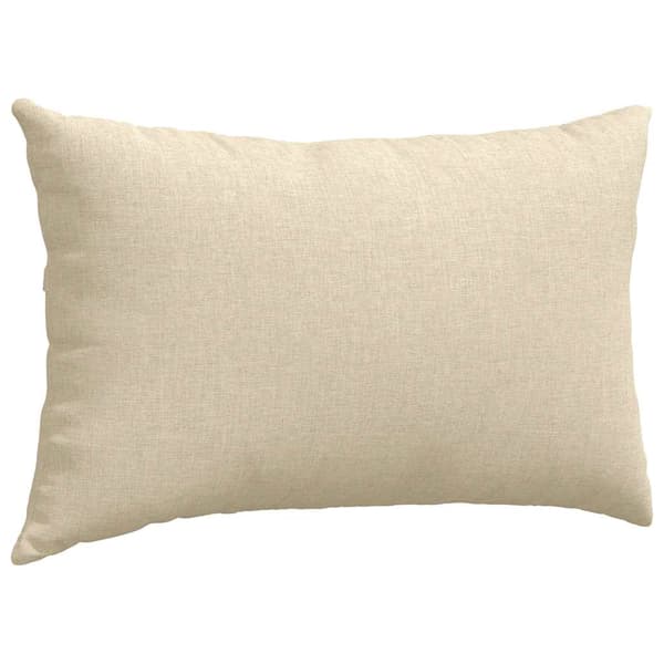 vidaXL Soffkuddar 2 st Gräddvit 50 x 30 cm tyg