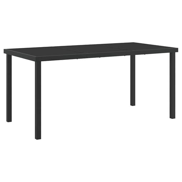 vidaXL Trädgårdsmöbelset 5 pcs Grå Pulverlackerat stål