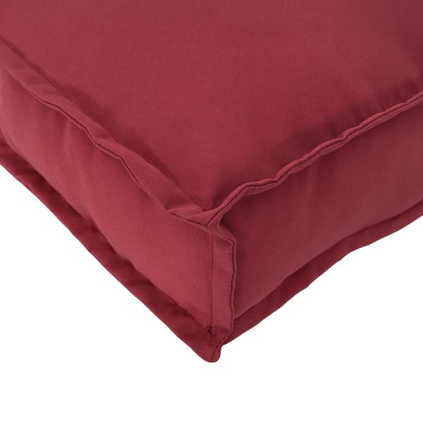 vidaXL Pallkuddset 2 pcs Vinröd Oxford Tyg