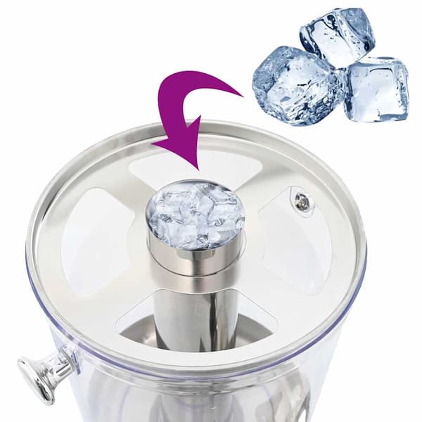 vidaXL Juicedispenser rustfritt stål 8 L