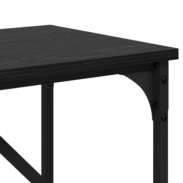 vidaXL Konsollbord Svart Eik 75 x 32 x 75 cm Konstruert tre