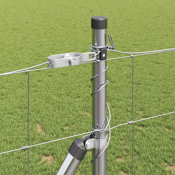 vidaXL Stängselstolpe Galvaniserad 50 x 1,2 m Stål