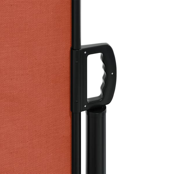 vidaXL Infällbar sidomarkis terrakotta 140x1000 cm
