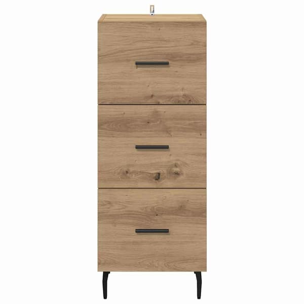 vidaXL Serviesskap artisan eik 34 x 34,5 x 90 cm Konstruert tre