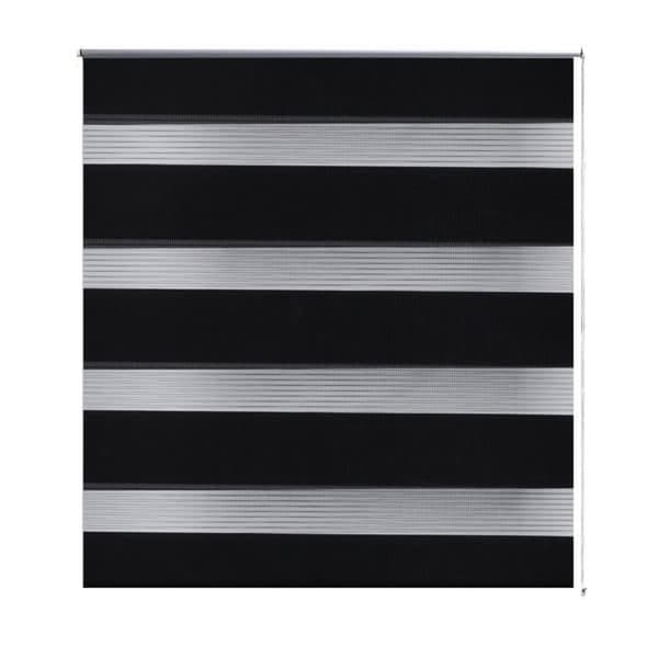 vidaXL Zebragardin 80,9x150 cm Tygbredd 76,7 cm svart