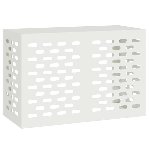 vidaXL Luftkonditioneringsskydd Vit 90 x 40 x 60 cm Stål