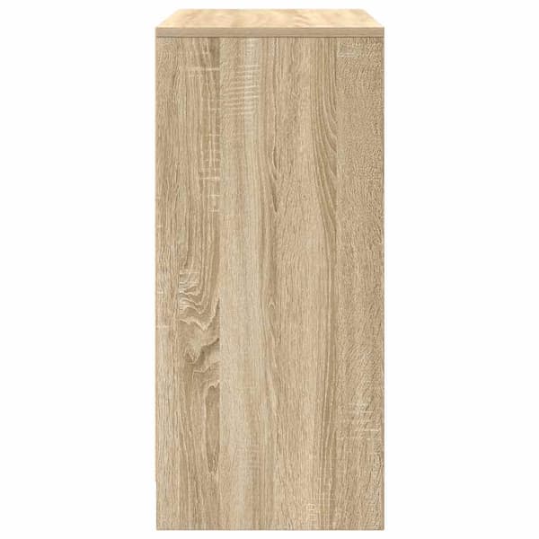 vidaXL Skoskap sonoma eik 57x34x76 cm sponplate