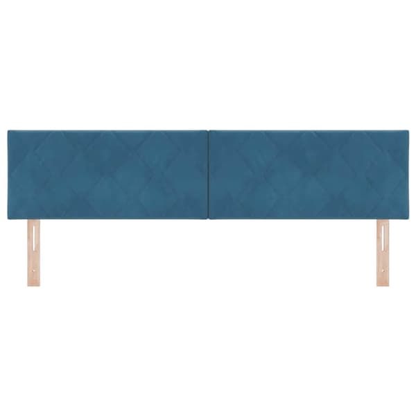 vidaXL LED huvuddyna Mörkblå 180 cm Sammet