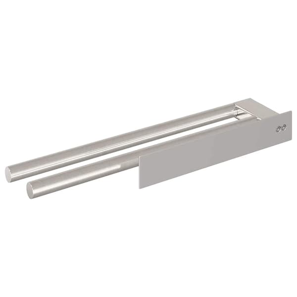 vidaXL Håndkle Rack sølv 40 x 9 x 4 cm Rustfritt stål