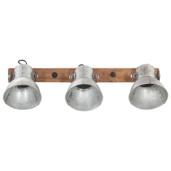 vidaXL Industriell vegglampe sølv 65x25 cm E27