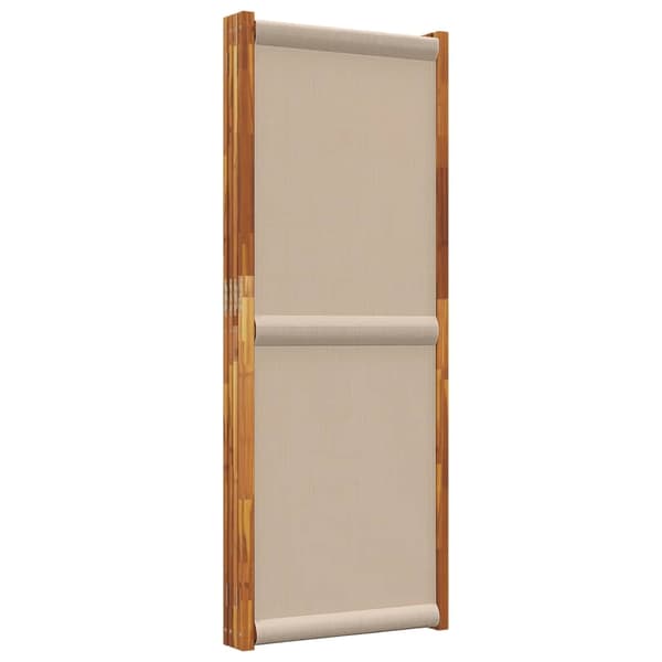 vidaXL Romdeler 4 paneler gråbrun 280x180 cm