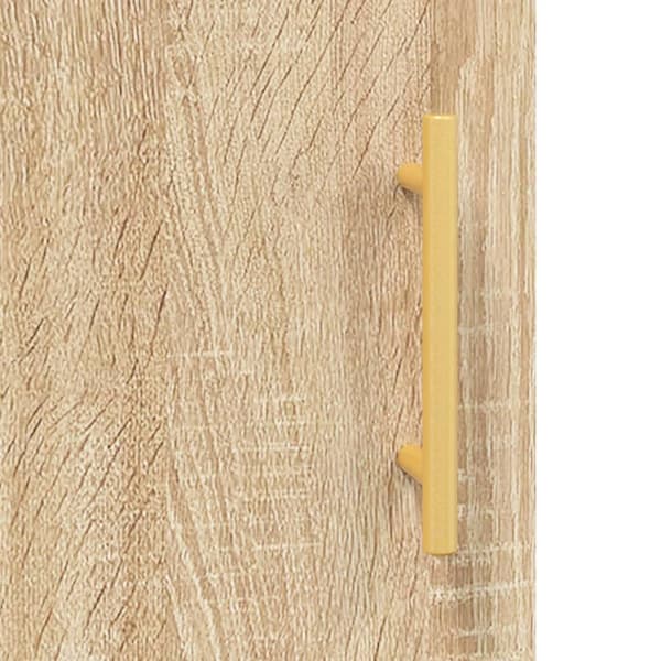 vidaXL Skrivebord sonoma eik 140x50x75 cm konstruert tre