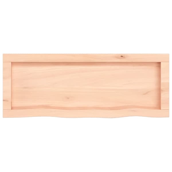 vidaXL Hyllplan 80x30x(2-6) cm obehandlad massiv ek