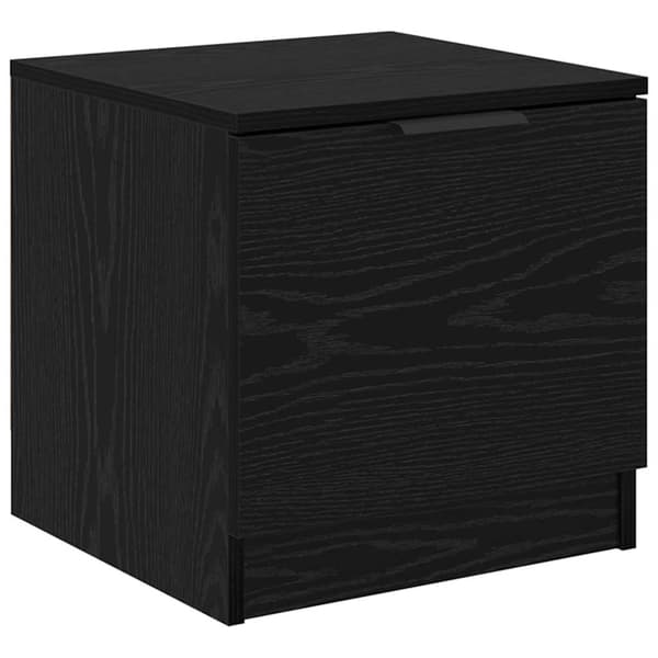 vidaXL Sengeskap 2 pcs Svart Eik 40 x 39 x 40cm Konstruert tre